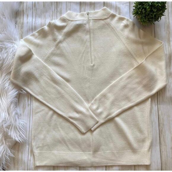 Hampshire Studio White Turtleneck Sweater - Picture 9 of 15